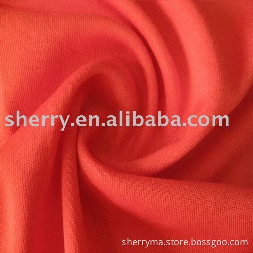 Knitted poly dty brushed 100% polyester Interlock fabric